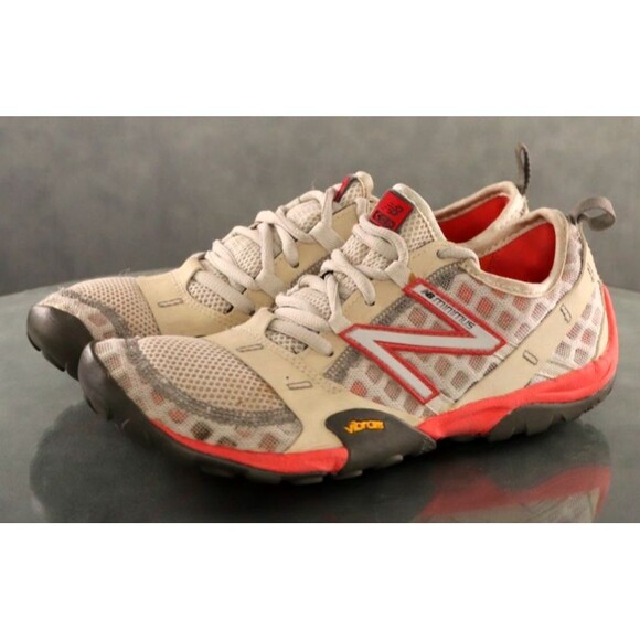 New Balance Minimus Vibram Women's Trail Running Shoes Size 6 Mesh Beige - Picture 1 of 11